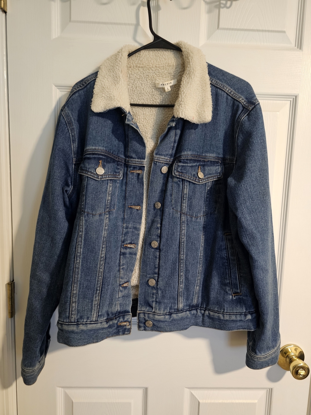 Pacsun Sherpa Lined Jean Jacket - L